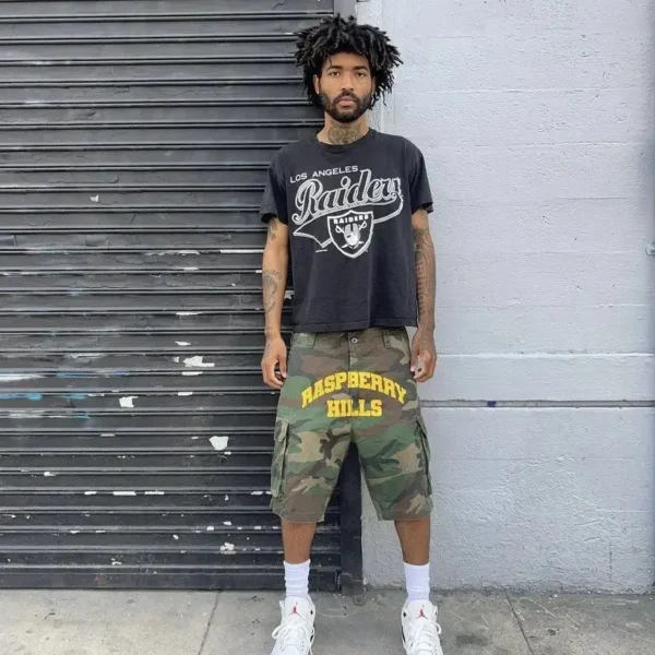 RASPBERRY HILLS CAMO SHORTS