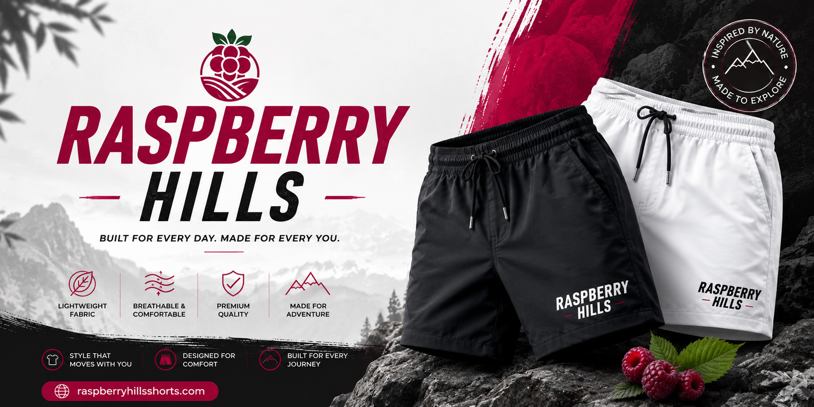 Raspberry Hills Shorts