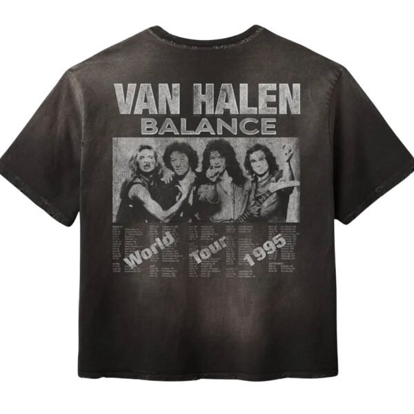 Goldvintage gallery raspberry Hills balance van halen black tee