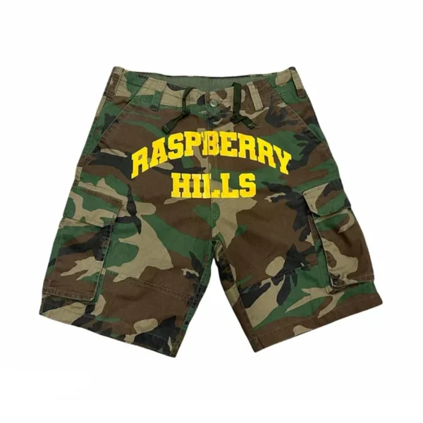 RASPBERRY HILLS CAMO SHORTS